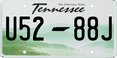 TN license plate U5288J