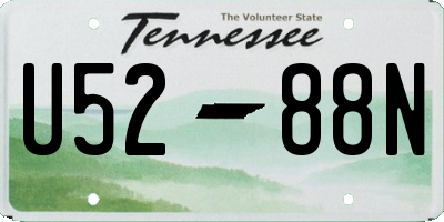 TN license plate U5288N