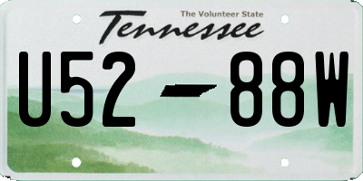 TN license plate U5288W