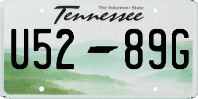 TN license plate U5289G
