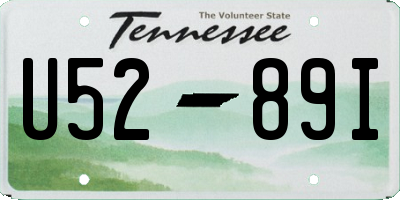 TN license plate U5289I