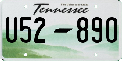 TN license plate U5289O