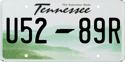 TN license plate U5289R