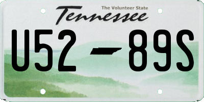 TN license plate U5289S
