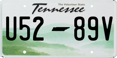 TN license plate U5289V