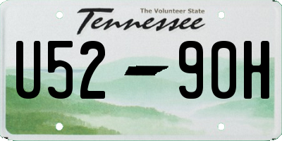 TN license plate U5290H