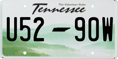 TN license plate U5290W