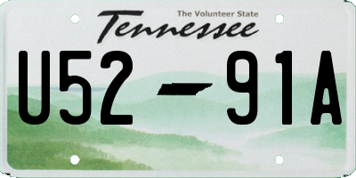 TN license plate U5291A
