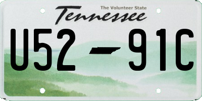 TN license plate U5291C