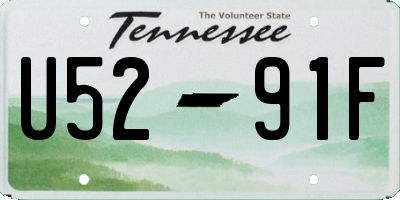 TN license plate U5291F
