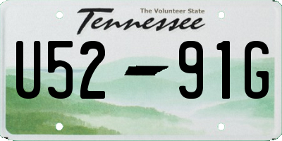 TN license plate U5291G