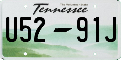 TN license plate U5291J