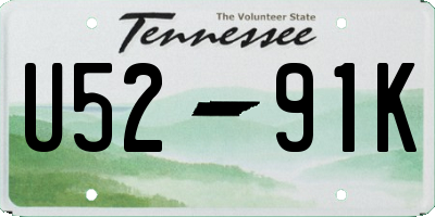 TN license plate U5291K