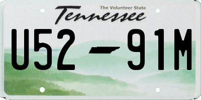 TN license plate U5291M
