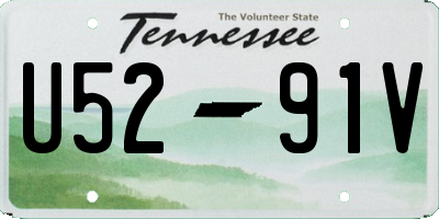 TN license plate U5291V