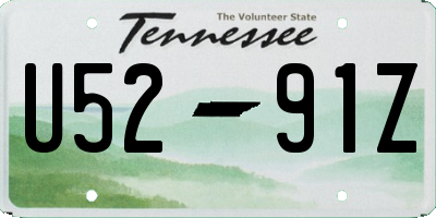 TN license plate U5291Z