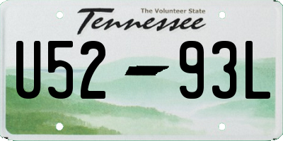 TN license plate U5293L