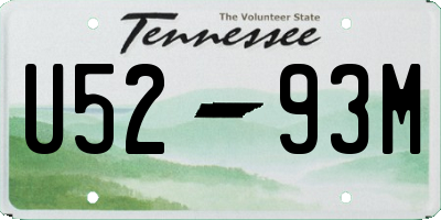TN license plate U5293M