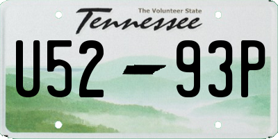 TN license plate U5293P