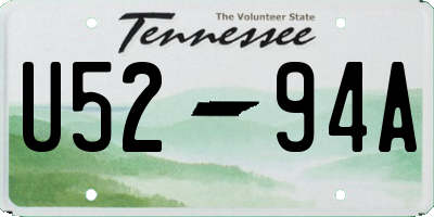 TN license plate U5294A