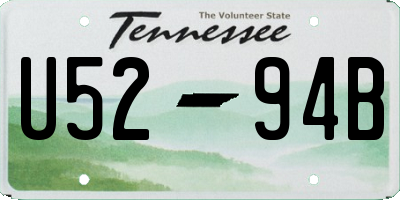 TN license plate U5294B