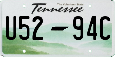 TN license plate U5294C