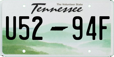TN license plate U5294F