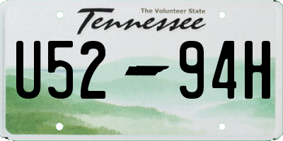 TN license plate U5294H