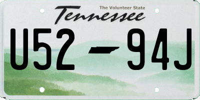 TN license plate U5294J