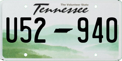 TN license plate U5294O