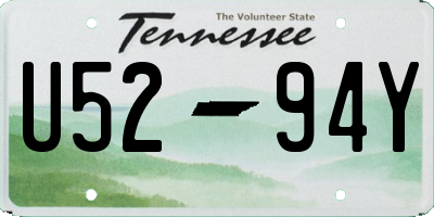 TN license plate U5294Y