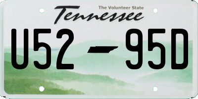 TN license plate U5295D