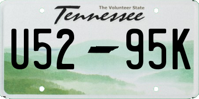 TN license plate U5295K