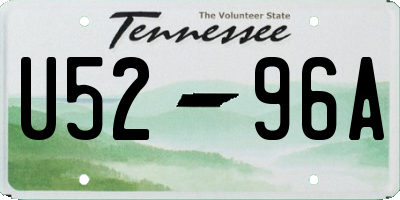 TN license plate U5296A