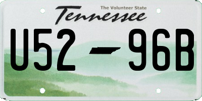 TN license plate U5296B