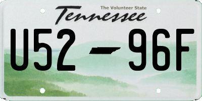 TN license plate U5296F