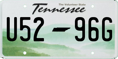 TN license plate U5296G