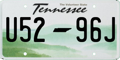 TN license plate U5296J