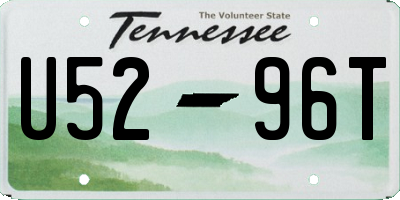 TN license plate U5296T