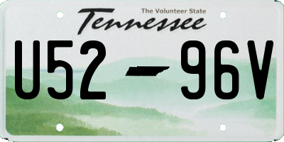 TN license plate U5296V