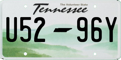 TN license plate U5296Y