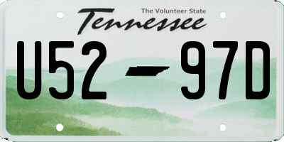 TN license plate U5297D