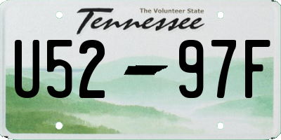 TN license plate U5297F
