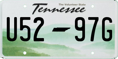 TN license plate U5297G