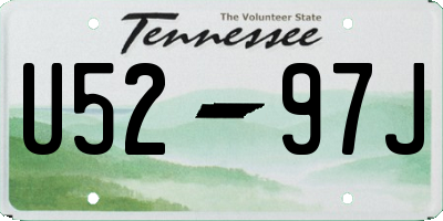 TN license plate U5297J