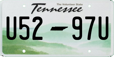 TN license plate U5297U