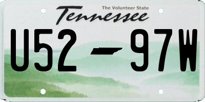 TN license plate U5297W