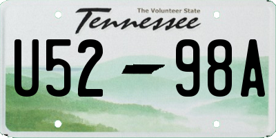 TN license plate U5298A