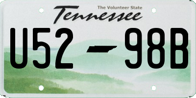 TN license plate U5298B