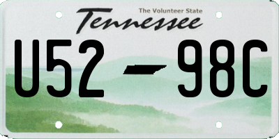 TN license plate U5298C